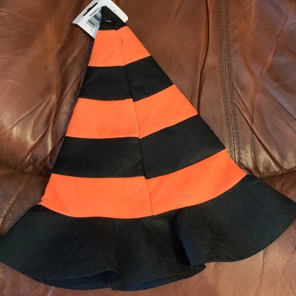 Great Pretend Wicked Witch Halloween Hat Headwear Felt Striped Candy Corn LOT 15 main image 12